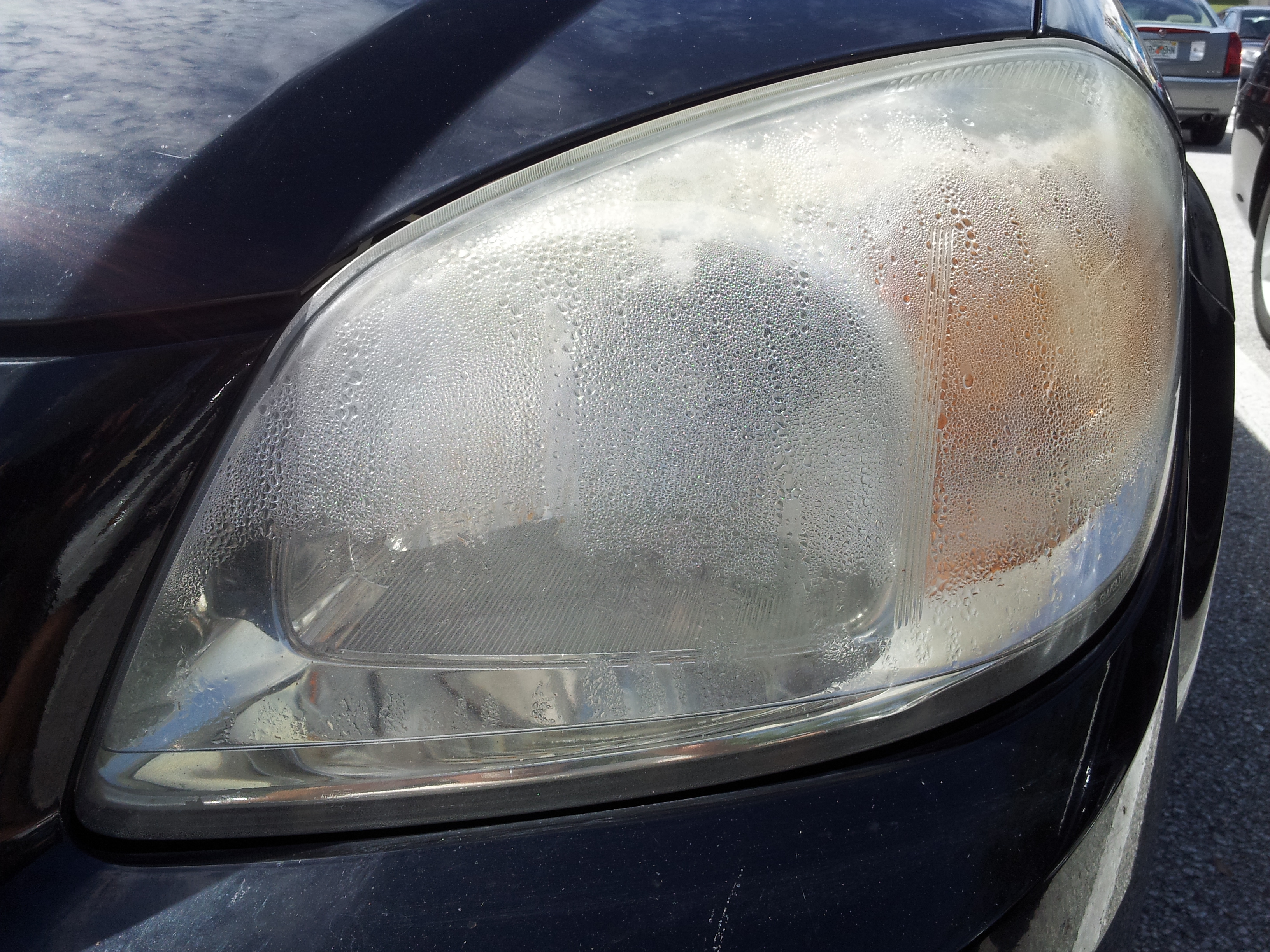 Bmw condensation inside headlight #3